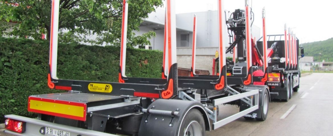 Forestry Platform with Palfinger Epsilon M12Z105 Crane and PSM 240 Trailer for Juranić Transport Service