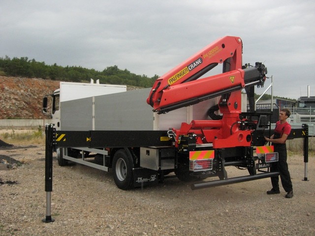 Palfinger Crane PK 12000 and Platform for Man PSC – Crodux Plin
