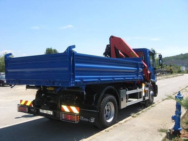Palfinger PK 15500 Crane and TK 95 Three-way Tipper for Benussi – Vodovod Pula