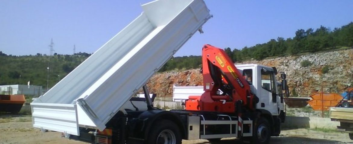 Palfinger dizalica PK 18500 i trostrani kiper TK 95 za Daus Truck – Cestar