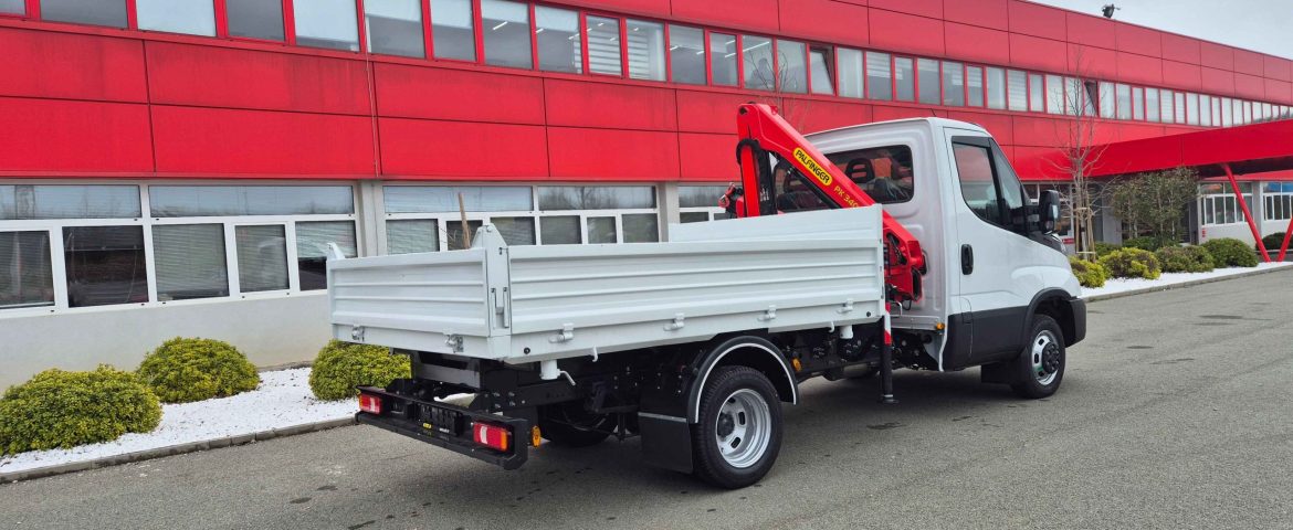Palfinger Crane and Three-Way Tipper Delivered for Utility Operations