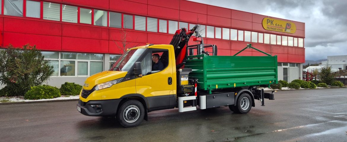 PK body with a Palfinger crane for Pula Herculanea