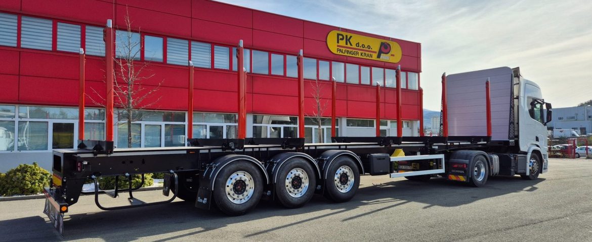 PPSM39 poluprikolica za prijevoz trupaca za UPTO Benšak