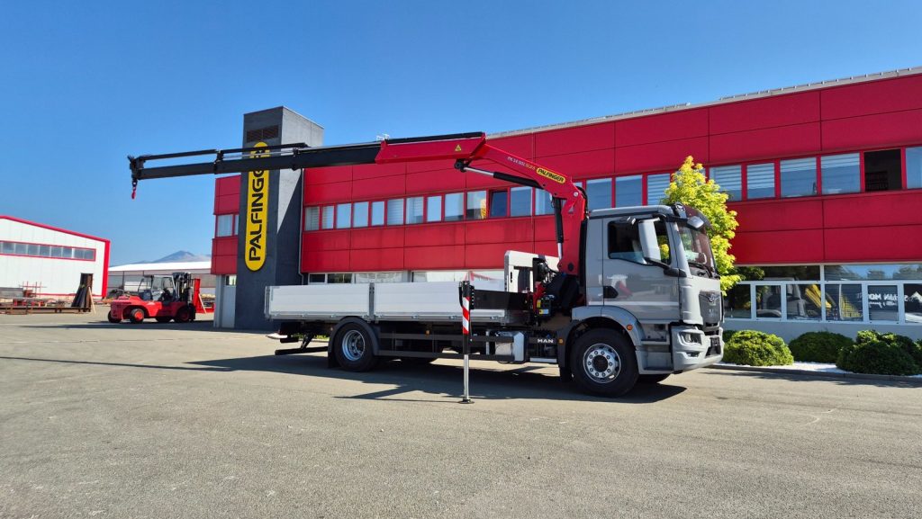 PALFINGER dizalica PK 14.501 SLD 5 i tovarni sanduk TS-6.0 za Dan Projekt