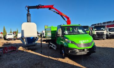 PALFINGER PK 7.501 SLD 5 and Three-Way Tipper for Čistoća Rijeka